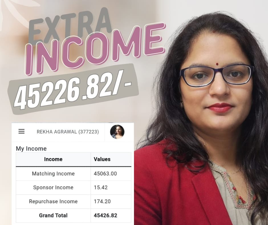 network marketing income proof Rekha Agrawal
